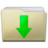 beige folder downloads Icon